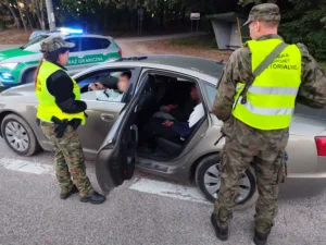 Kurierzy wpadli przy granicy polsko-litewskiej. Zatrzymano siedmiu migrantów